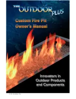 Preview for 1 page of Outdoor Plus Custom Fire Pit Owner'S Manual