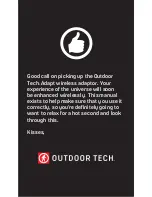 Предварительный просмотр 3 страницы Outdoor Tech ADAPT User Manual