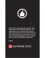 Preview for 3 page of Outdoor Tech kodiak mini 2.0 User Manual