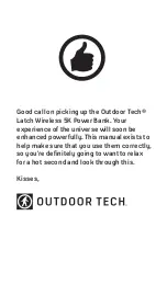 Preview for 3 page of Outdoor Tech LATCH Manual