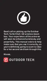 Preview for 3 page of Outdoor Tech TURTLE SHELL 3.0 Manual