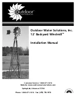 Предварительный просмотр 1 страницы Outdoor Water Solutions Windmill Installation Manual