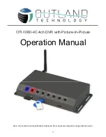 Outland Technology OTI-1080-4C Operation Manual preview