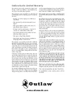 Предварительный просмотр 16 страницы Outlaw OAWA3 Manual