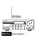 Outlaw RR 2160 Owner'S Manual предпросмотр