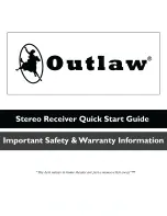 Предварительный просмотр 1 страницы Outlaw RR2180 Quick Start Manual