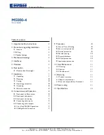 Предварительный просмотр 2 страницы Outline M5000-4 User Manual