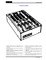 Предварительный просмотр 1 страницы Outline PRO405 Instruction Manual