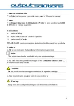 Preview for 6 page of Output Solutions C-680 LabelJet User Manual