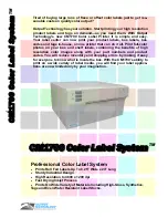 Output Technology Professional Color Label System CM1700 Specifications предпросмотр