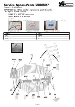 Предварительный просмотр 8 страницы Outside Living Industries ubbink Ocea 510 - H120 cm Note Of Assembly