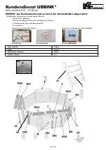 Предварительный просмотр 12 страницы Outside Living Industries ubbink Ocea 510 - H120 cm Note Of Assembly