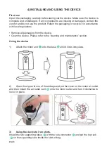 Preview for 8 page of Outspot MOL-HA-DRY01 User Manual