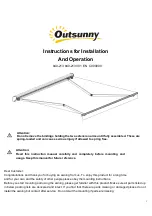 Outsunny 840-213 Instructions For Installation And Operation Manual предпросмотр