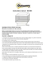 Предварительный просмотр 1 страницы Outsunny 842-090 Instruction Manual