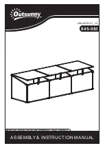 Outsunny 845-083 Assembly & Instruction Manual preview