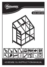 Outsunny 845-391V01 Assembly And Instruction Manual preview