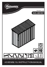 Outsunny 845-426V01 Assembly & Instruction Manual preview