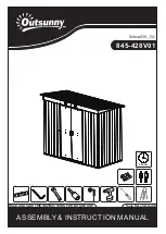 Outsunny 845-428V01 Assembly & Instruction Manual preview