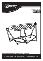 Outsunny 84A-259 Assembly & Instruction Manual preview