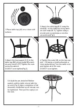 Preview for 11 page of Outsunny 84B-500 Assembly & Instruction Manual