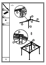 Предварительный просмотр 10 страницы Outsunny 84C-145 Assembly Instruction Manual