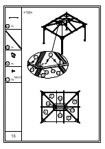 Предварительный просмотр 13 страницы Outsunny 84C-145 Assembly Instruction Manual