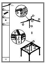 Предварительный просмотр 10 страницы Outsunny 84C-204 Assembly Instruction Manual