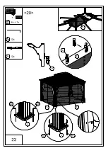 Предварительный просмотр 23 страницы Outsunny 84C-204 Assembly Instruction Manual