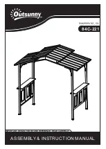 Preview for 1 page of Outsunny 84C-221 Assembly & Instruction Manual