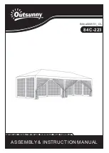 Preview for 1 page of Outsunny 84C-223 Assembly & Instruction Manual