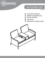 Предварительный просмотр 1 страницы Outsunny 867-027 Instruction Manual