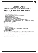 Preview for 2 page of Outsunny 867-061 Assembly & Instruction Manual