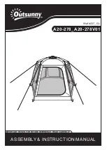 Outsunny A20-278 Assembly & Instruction Manual preview