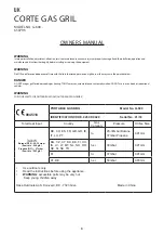 Preview for 3 page of Outwell CORTE G-600 Instruction Manual