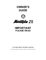 OUYANG MATILDA 20 Owner'S Manual preview