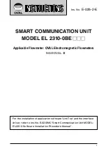 Oval EL 2310-0BE Series Instructions Manual preview