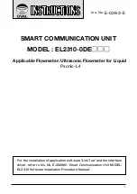 Preview for 1 page of Oval EL2310-0DE Series Instructions Manual