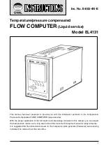 Preview for 1 page of Oval EL4131 Instruction Manual