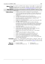 Preview for 2 page of Ovation E-260WW Quick Reference Manual