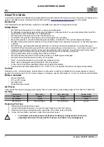 Preview for 2 page of Ovation H-605FC Quick Reference Manual