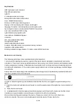 Preview for 3 page of Ovation Mainforce 1240 User Manual