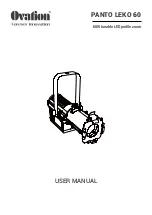 Ovation PANTO LEKO 60 User Manual preview