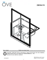 OVE OWS-615 Installation Instructions Manual предпросмотр