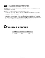 Preview for 4 page of Ovente HM151 Series Manual