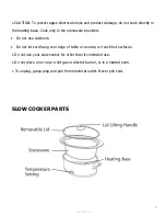 Preview for 10 page of Ovente SLO35A Series Instruction Manual