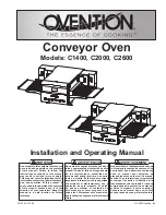 Ovention Conveyor C2000 Series Installation And Operating Manual предпросмотр