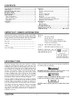 Preview for 2 page of Ovention Conveyor C2000 Series Installation And Operating Manual