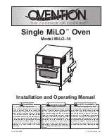 Ovention MiLO MiLO-14 Installation And Operating Manual предпросмотр