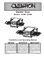 Preview for 1 page of Ovention Shuttle S1200 Installation And Operating Manual